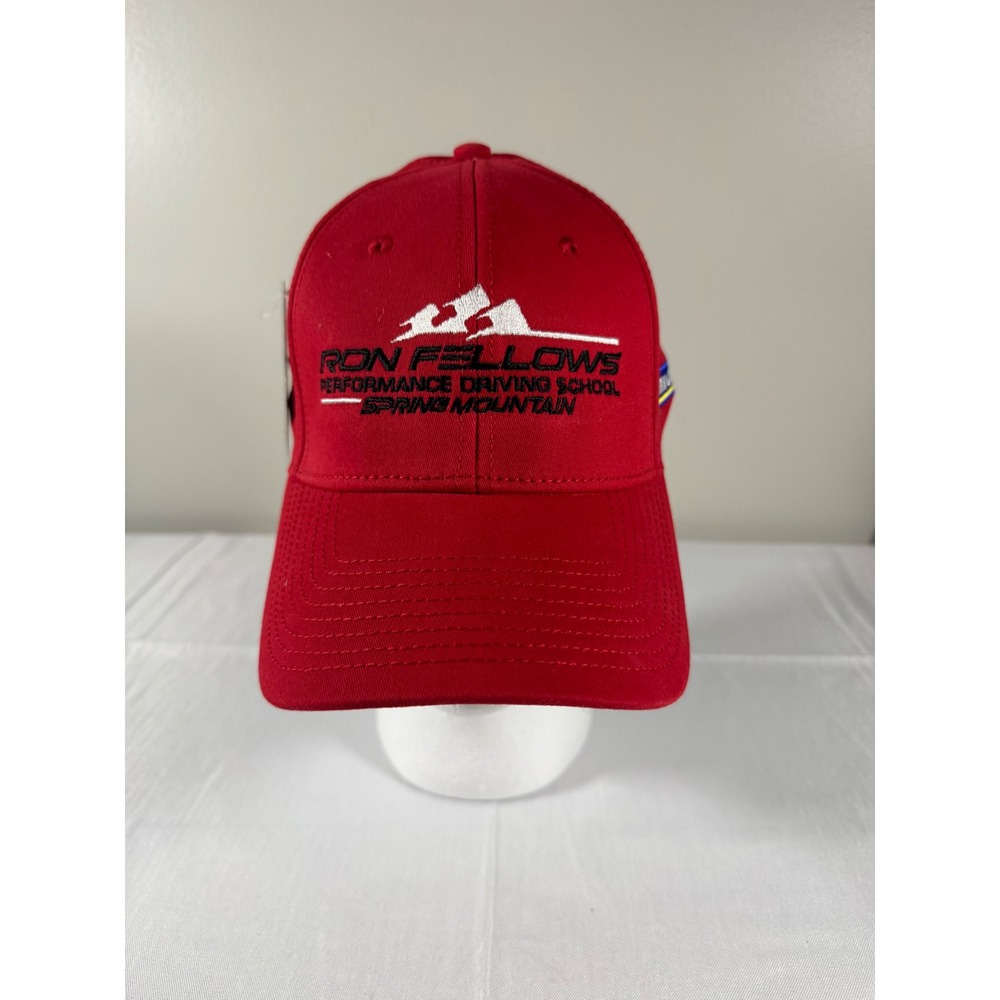 BNWT Ron Fellows Performance Driving School C7 ZR1 Red Otto A-Flex Hat S/M New